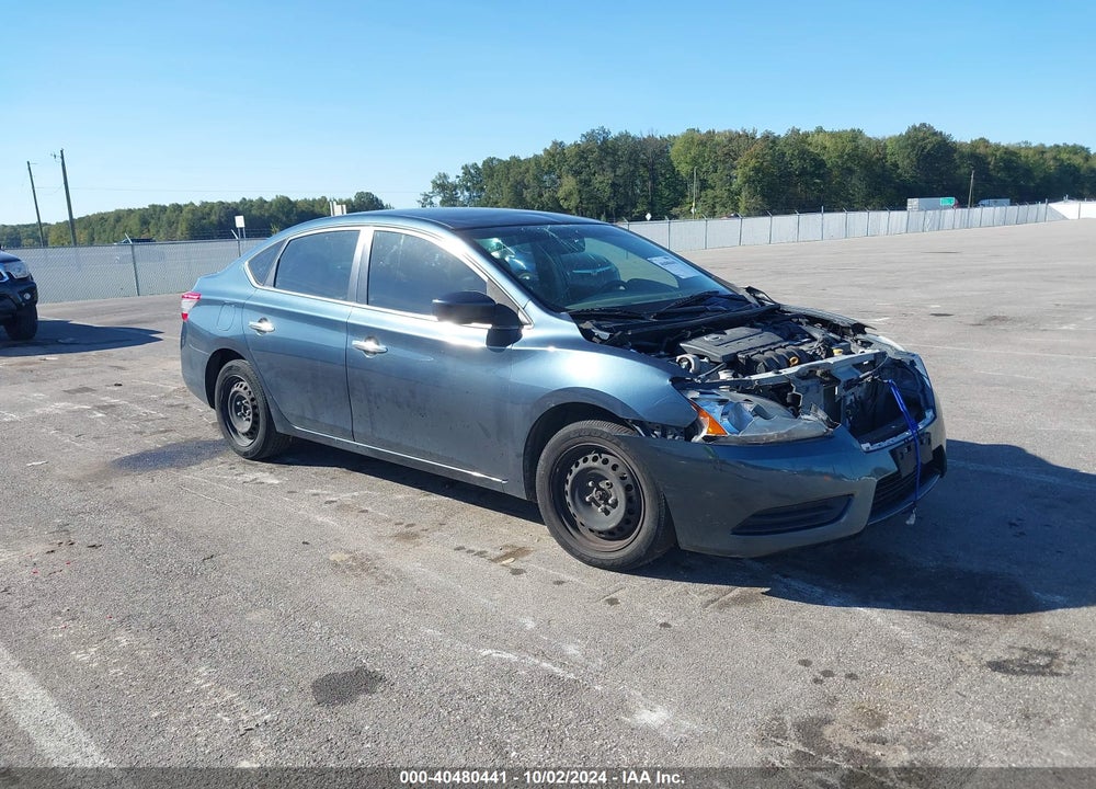 2013 NISSAN SENTRA S VIN: 3N1AB7AP3DL727390