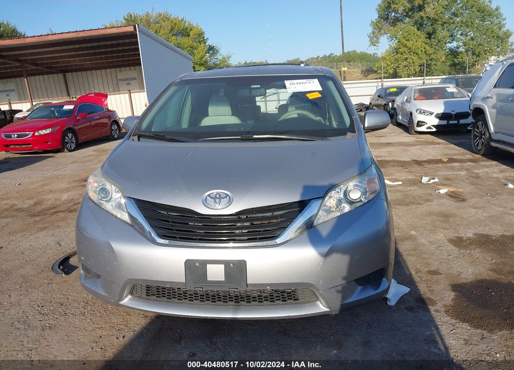 2012 TOYOTA SIENNA LE V6 8 PASSENGER VIN: 5TDKK3DC6CS242737