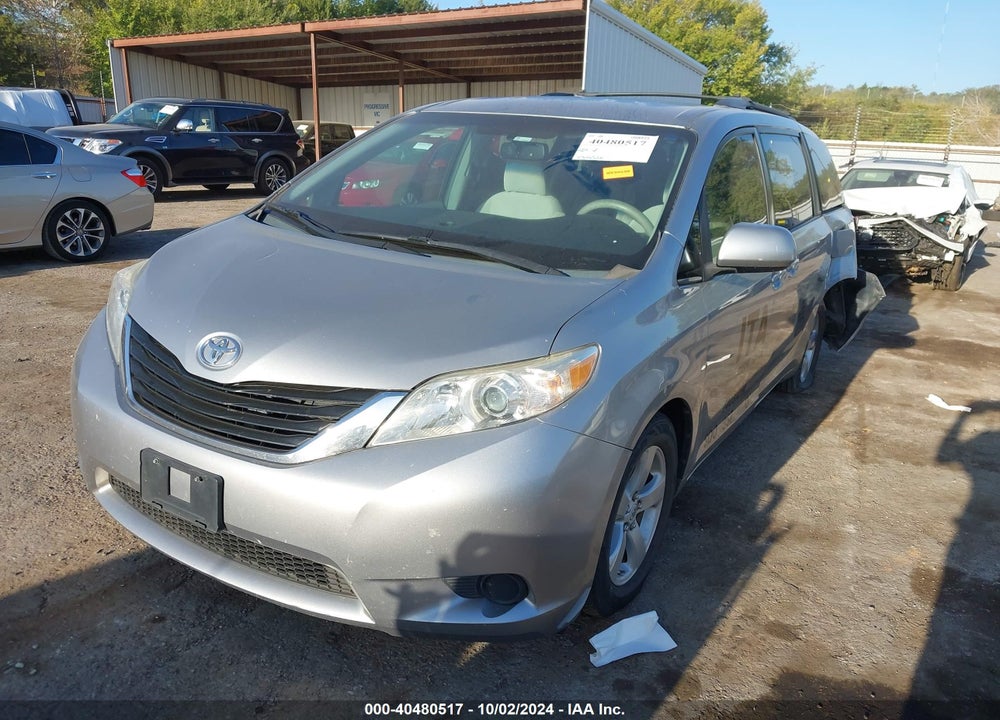 2012 TOYOTA SIENNA LE V6 8 PASSENGER VIN: 5TDKK3DC6CS242737