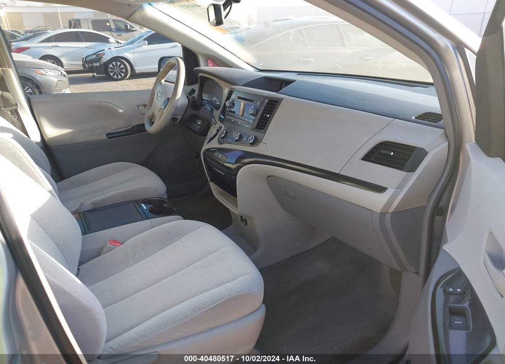 2012 TOYOTA SIENNA LE V6 8 PASSENGER VIN: 5TDKK3DC6CS242737
