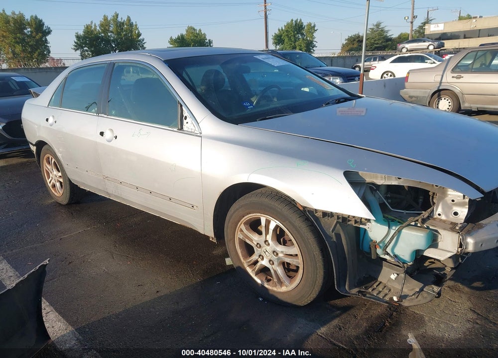 2007 HONDA ACCORD 2.4 EX VIN: 1HGCM56877A047981