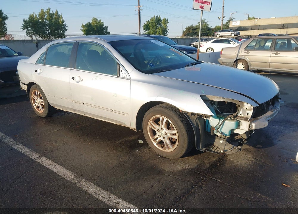 2007 HONDA ACCORD 2.4 EX VIN: 1HGCM56877A047981