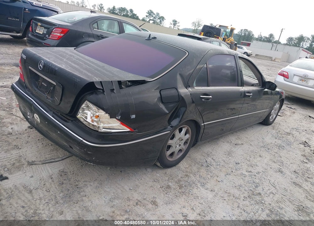 2001 MERCEDES-BENZ S 500 VIN: WDBNG75J91A139484