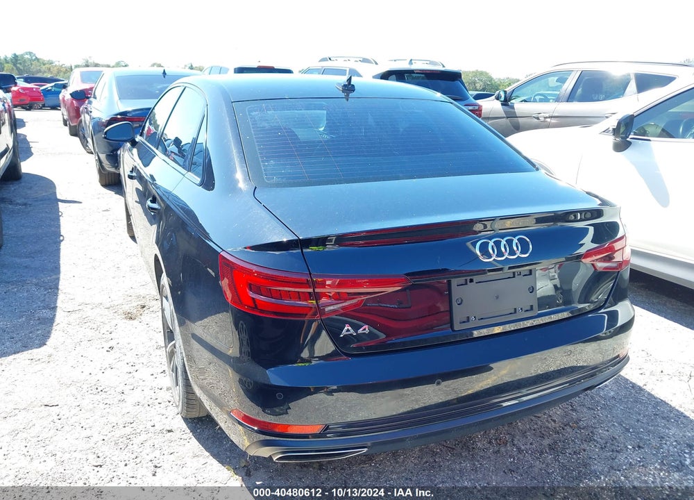2019 AUDI A4 40 PREMIUM/40 TITANIUM PREMIUM VIN: WAUGMAF47KN022518