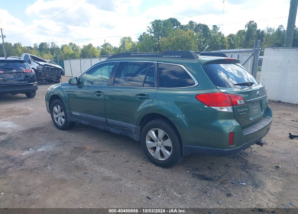 2011 SUBARU OUTBACK 2.5I PREMIUM VIN: 4S4BRCBC6B3319696