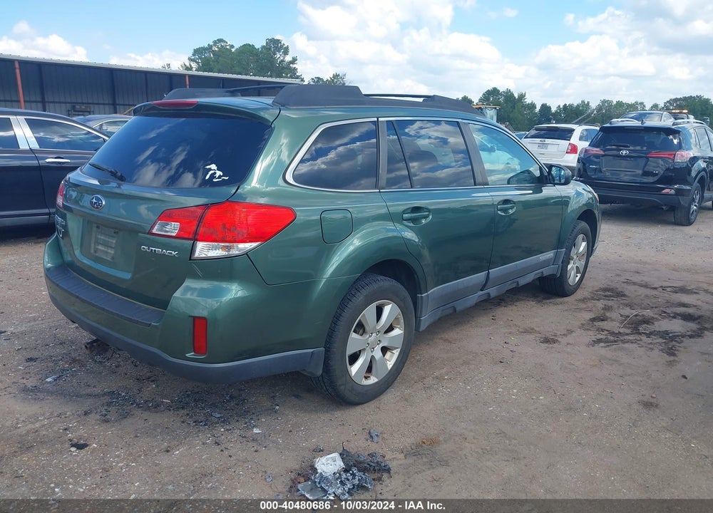 2011 SUBARU OUTBACK 2.5I PREMIUM VIN: 4S4BRCBC6B3319696