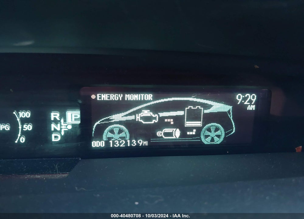 2011 TOYOTA PRIUS FOUR VIN: JTDKN3DU9B1419812