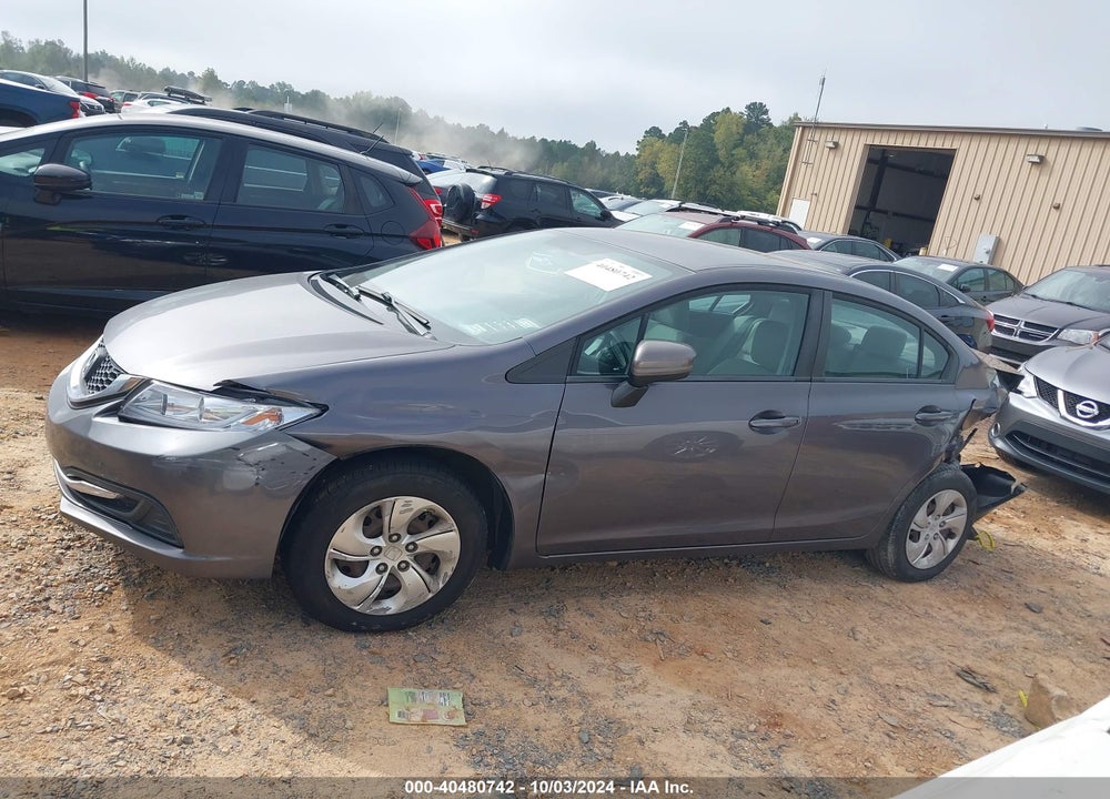 2014 HONDA CIVIC LX VIN: 19XFB2F52EE240569