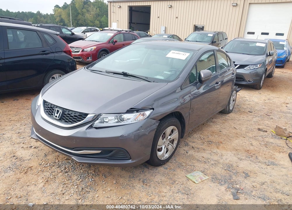 2014 HONDA CIVIC LX VIN: 19XFB2F52EE240569