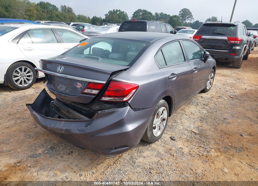2014 HONDA CIVIC LX VIN: 19XFB2F52EE240569