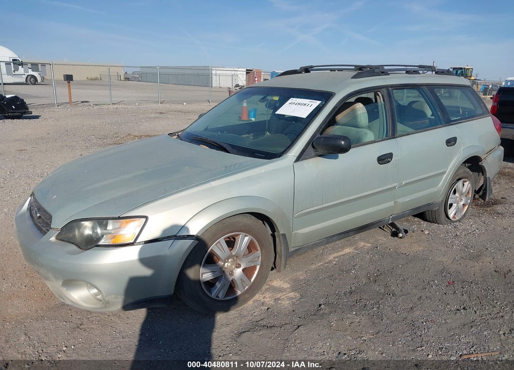 2005 SUBARU OUTBACK 2.5I VIN: 4S4BP61C057373209