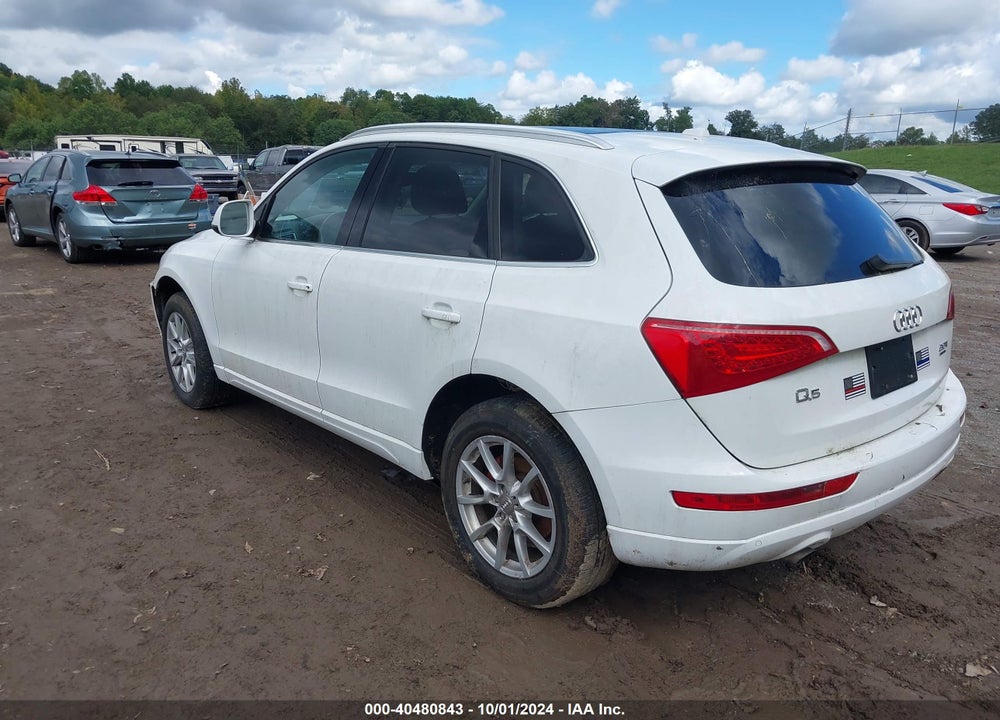 2012 AUDI Q5 2.0T PREMIUM VIN: WA1LFAFP6CA062937