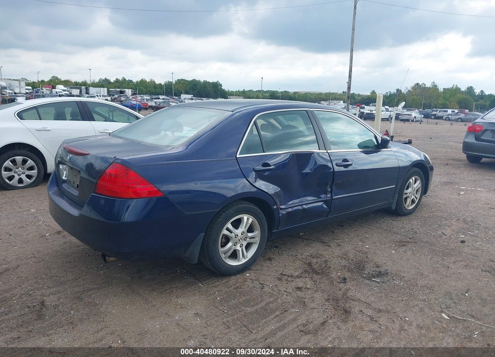 2007 HONDA ACCORD 2.4 SE VIN: 1HGCM56357A119443