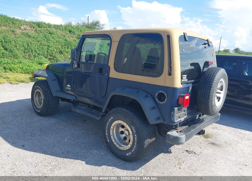 2000 ANGLER JEEP WR SPORT VIN: 1J4FA49S9YP715858