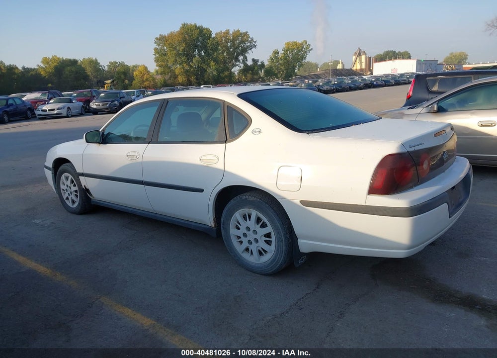 2003 CHEVROLET IMPALA VIN: 2G1WF52E539185485
