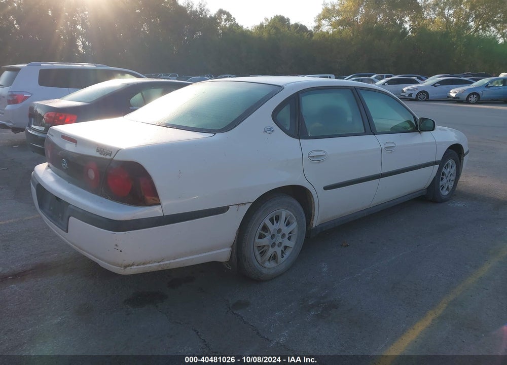 2003 CHEVROLET IMPALA VIN: 2G1WF52E539185485