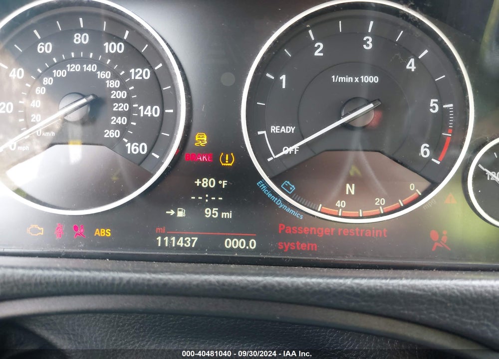 2014 BMW 328D XDRIVE VIN: WBA3D5C53EKX96581