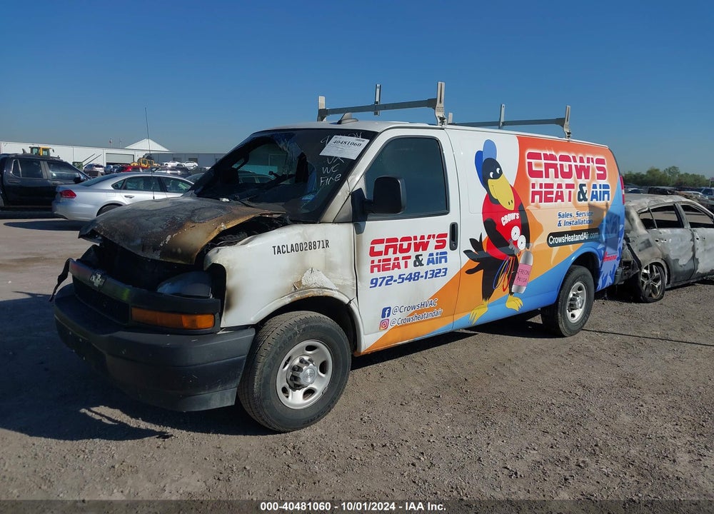2018 CHEVROLET EXPRESS 2500 WORK VAN VIN: 1GCWGAFPXJ1228227