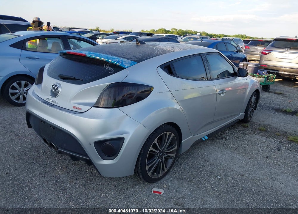 2016 HYUNDAI VELOSTER TURBO VIN: KMHTC6AE4GU288234