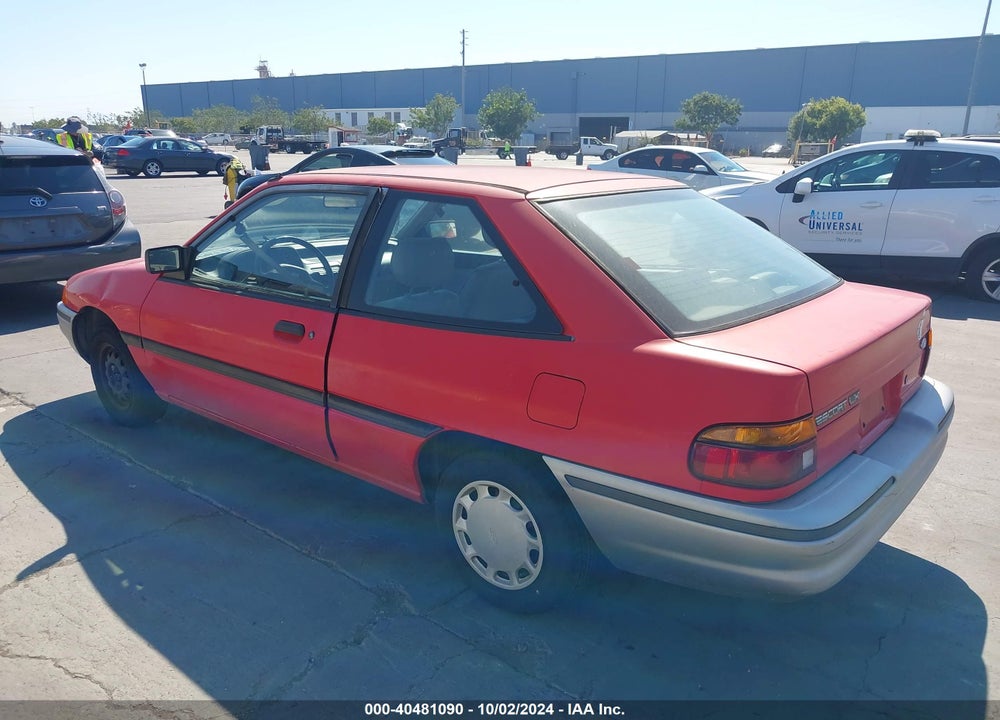 1991 FORD ESCORT LX VIN: 1FAPP11J8MW276748