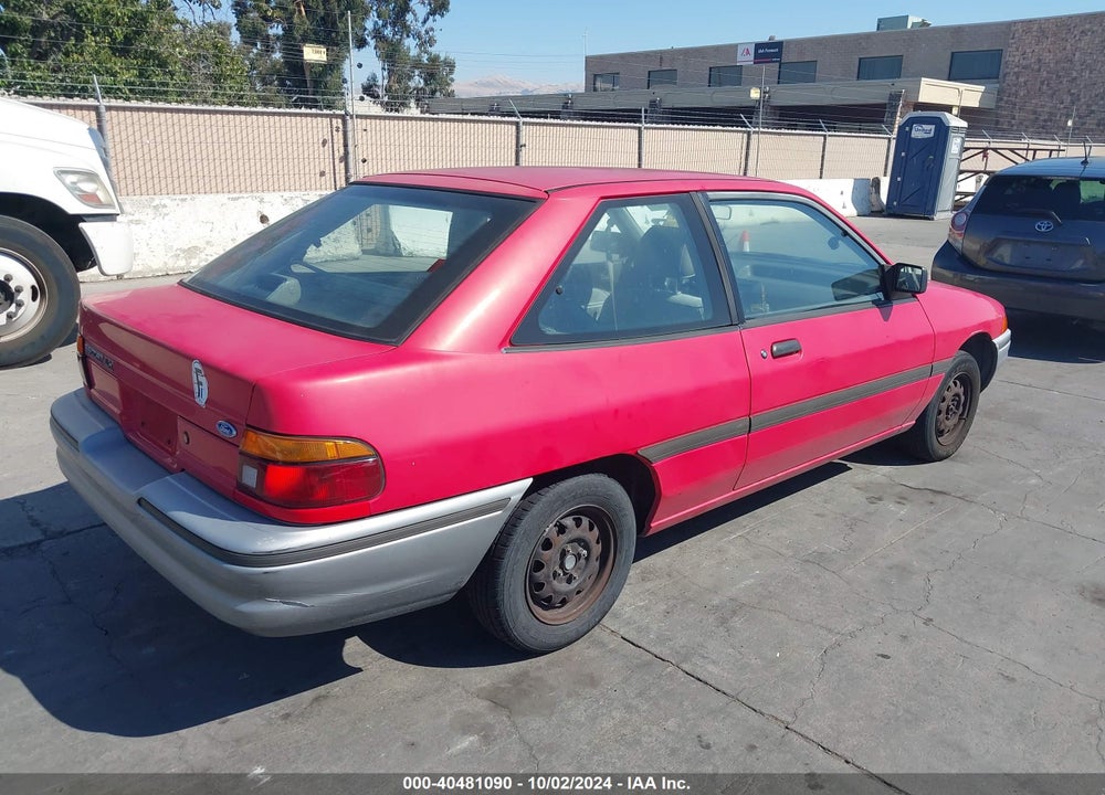 1991 FORD ESCORT LX VIN: 1FAPP11J8MW276748