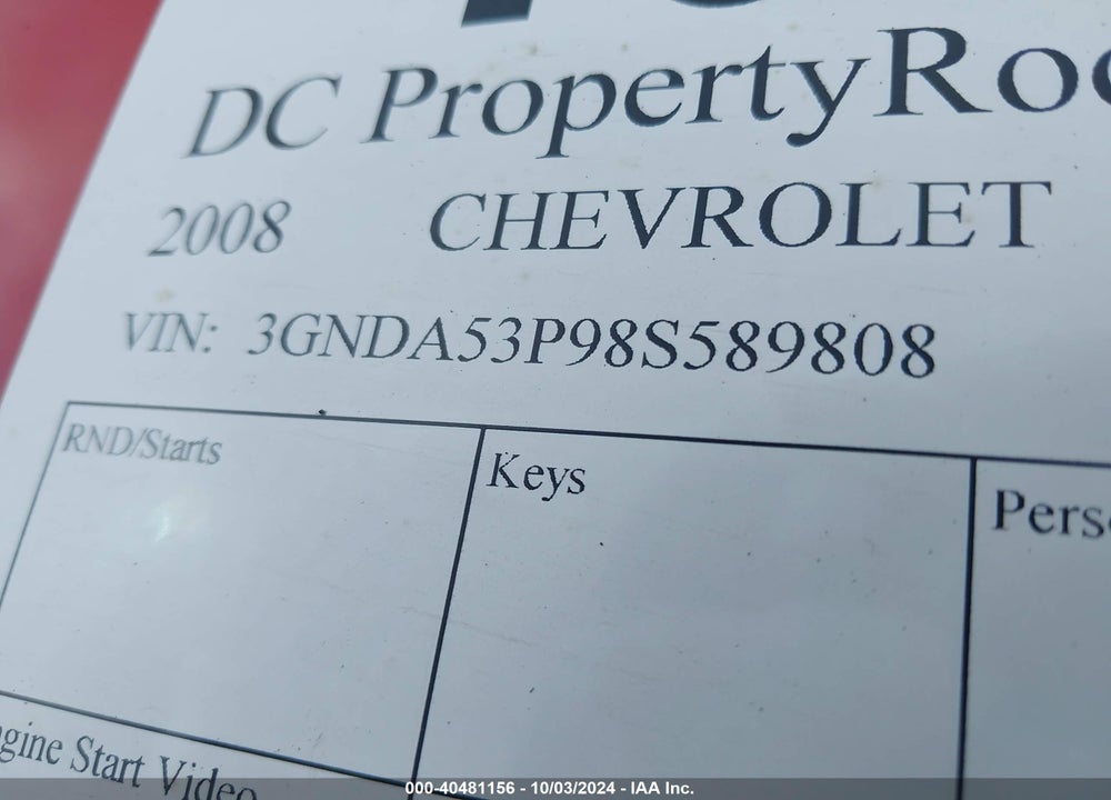 2008 CHEVROLET HHR LT VIN: 3GNDA53P98S589808