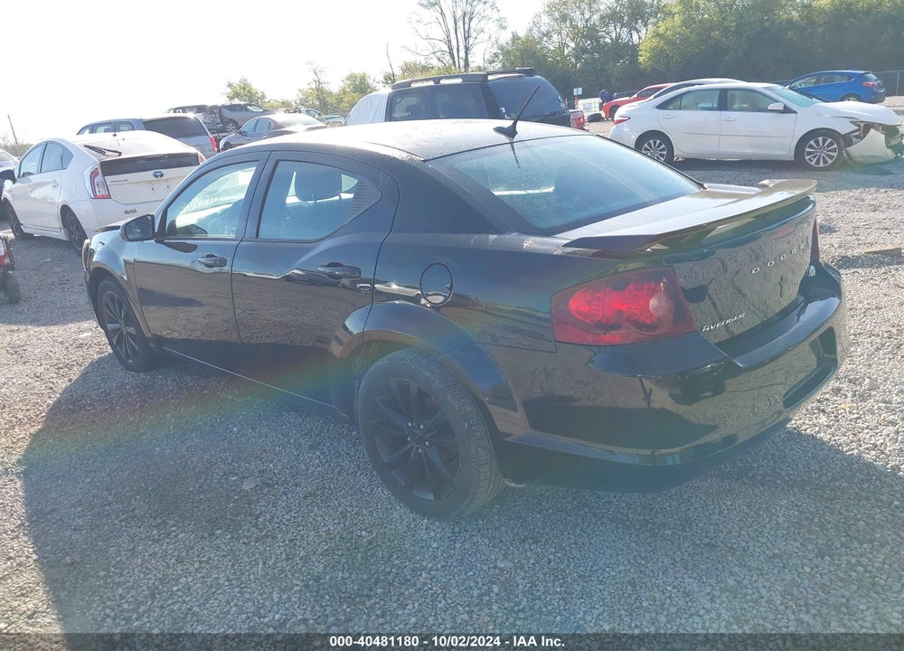 2014 DODGE AVENGER SXT VIN: 1C3CDZCB4EN163977