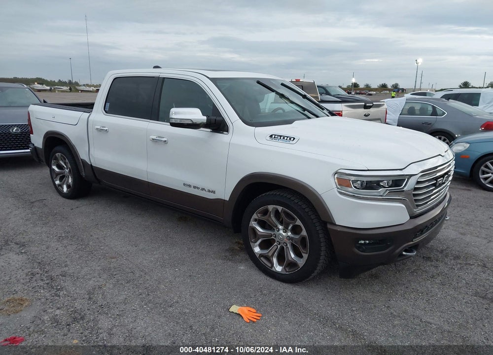 2021 RAM 1500 LIMITED LONGHORN 4X4 5'7 BOX VIN: 1C6SRFKT3MN566596