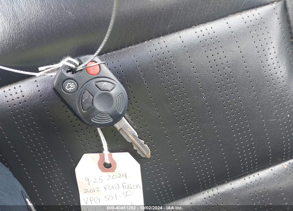 2012 FORD FUSION SPORT VIN: 3FAHP0KC7CR325163