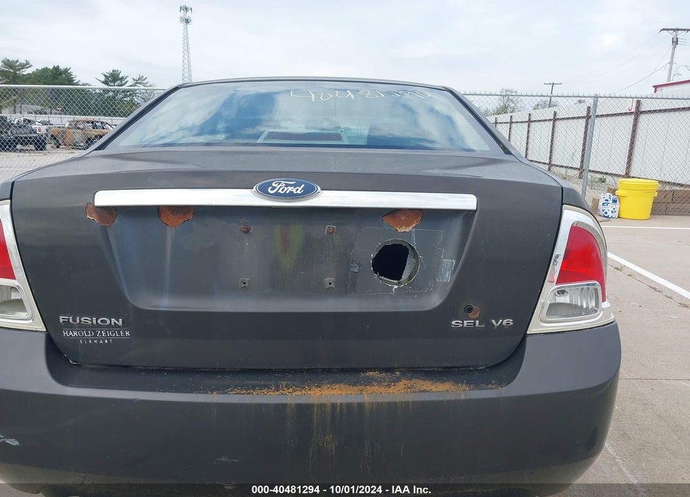 2006 FORD FUSION SEL VIN: 3FAFP08186R147488
