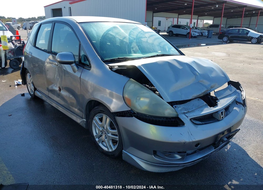 2007 HONDA FIT SPORT VIN: JHMGD386X7S002106