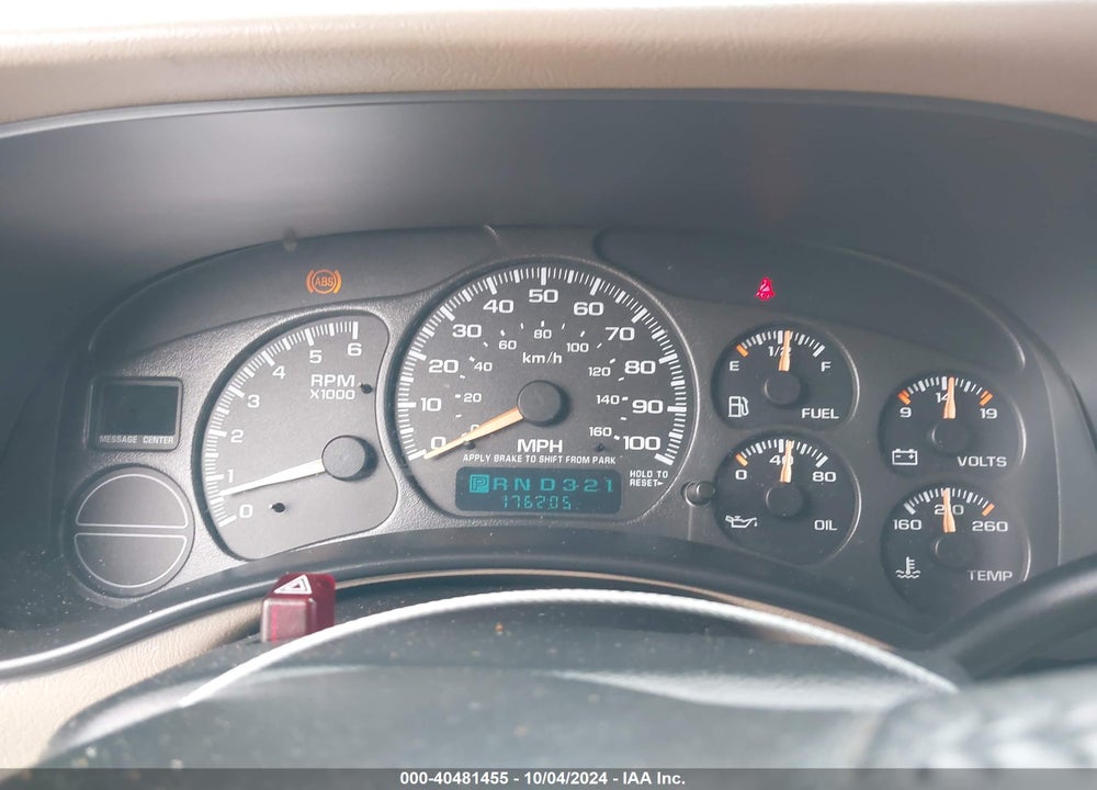 2001 CHEVROLET TAHOE LS VIN: 1GNEK13TX1R191832