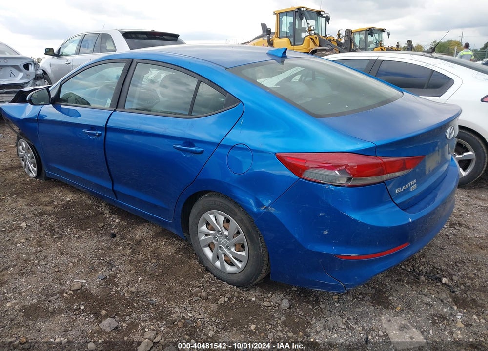 2017 HYUNDAI ELANTRA SE VIN: 5NPD74LF2HH082638