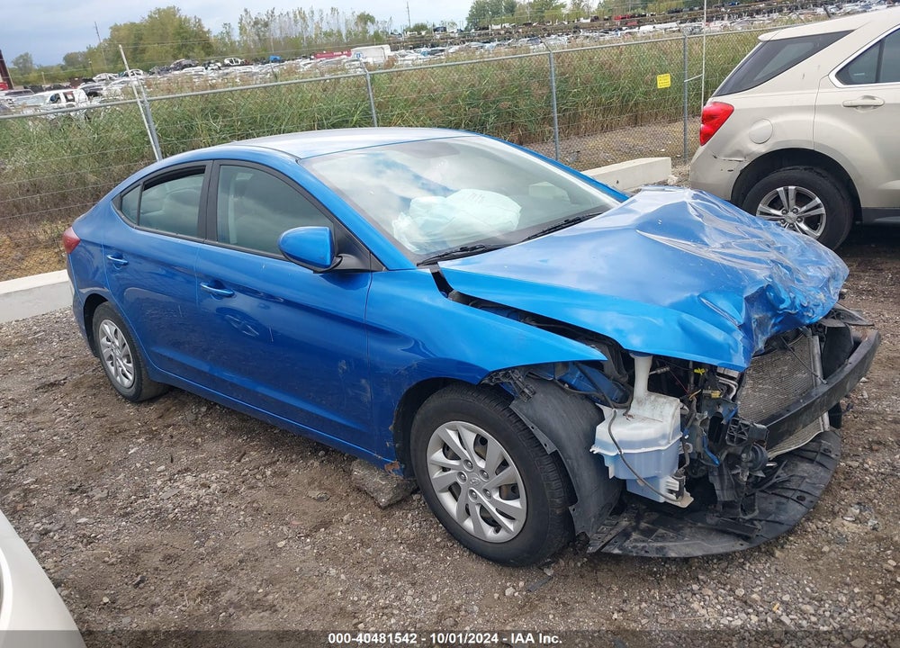 2017 HYUNDAI ELANTRA SE VIN: 5NPD74LF2HH082638