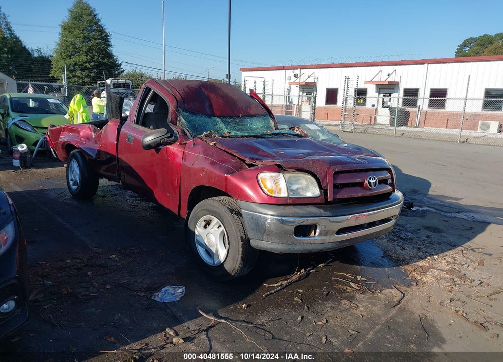 2005 TOYOTA TUNDRA BASE V8 VIN: 5TBKT42115S459614