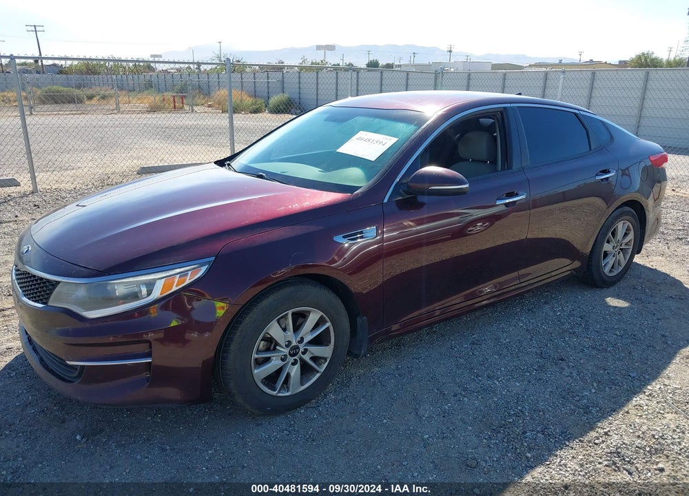 2016 KIA OPTIMA LX VIN: 5XXGT4L37GG098293