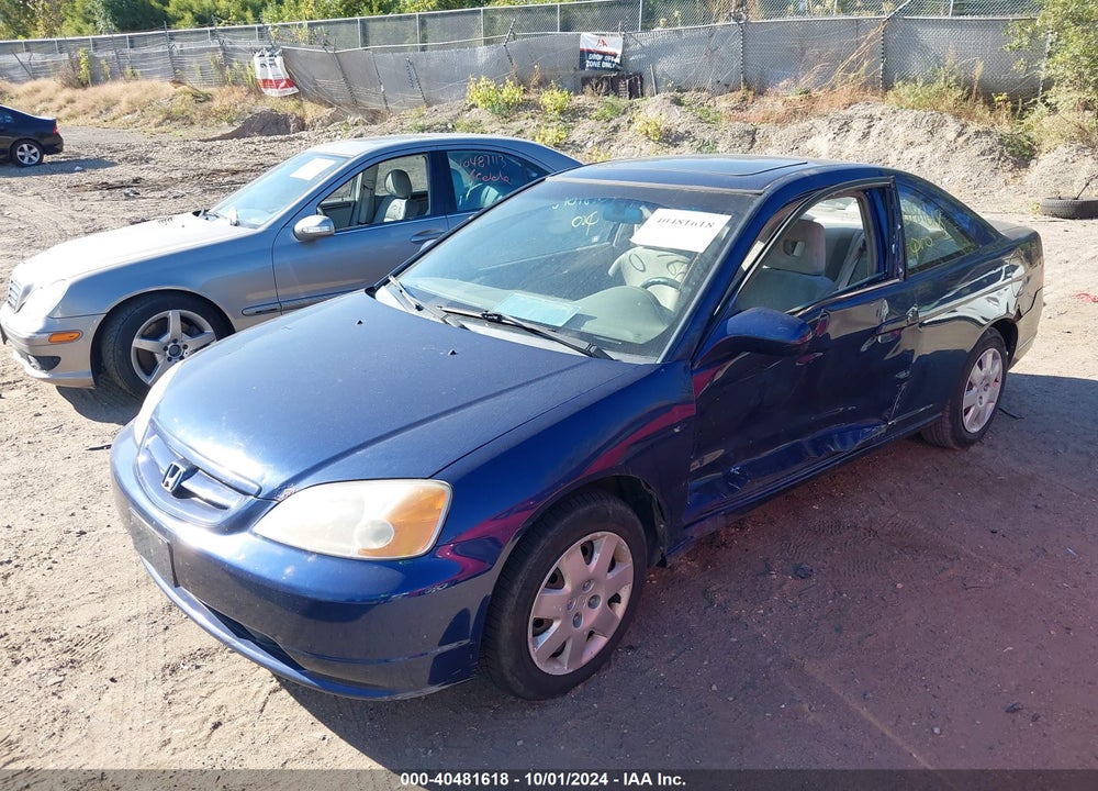2001 HONDA CIVIC EX VIN: 1HGEM21991L033633
