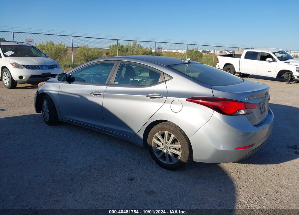 2016 HYUNDAI ELANTRA SE VIN: 5NPDH4AE9GH750747