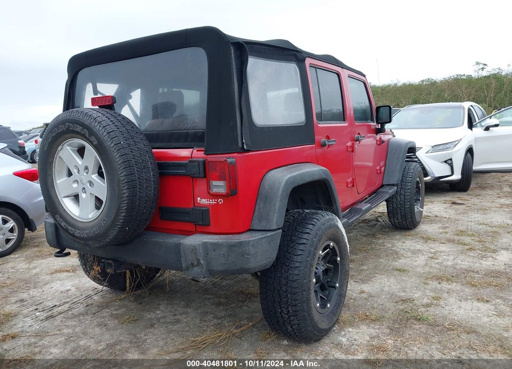 2010 JEEP WRANGLER UNLIMITED SPORT VIN: 1J4BB3H12AL125982