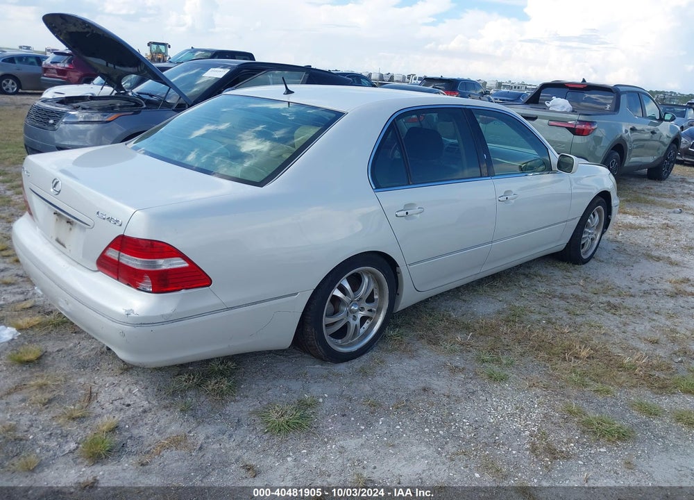 2005 LEXUS LS 430 VIN: JTHBN36F355021358