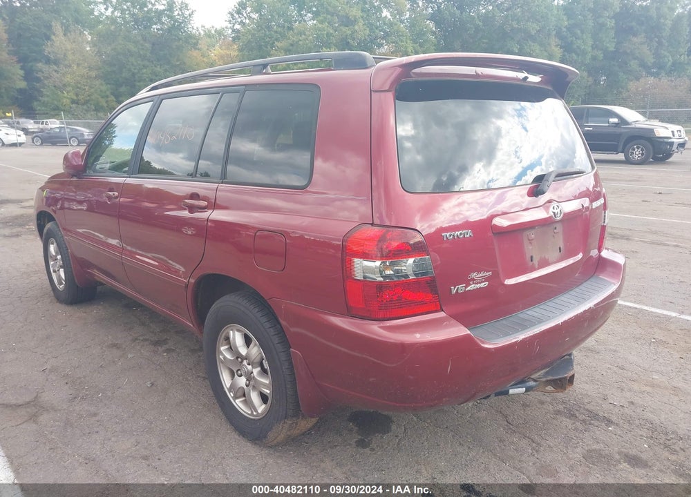2007 TOYOTA HIGHLANDER V6 VIN: JTEHP21A970228358
