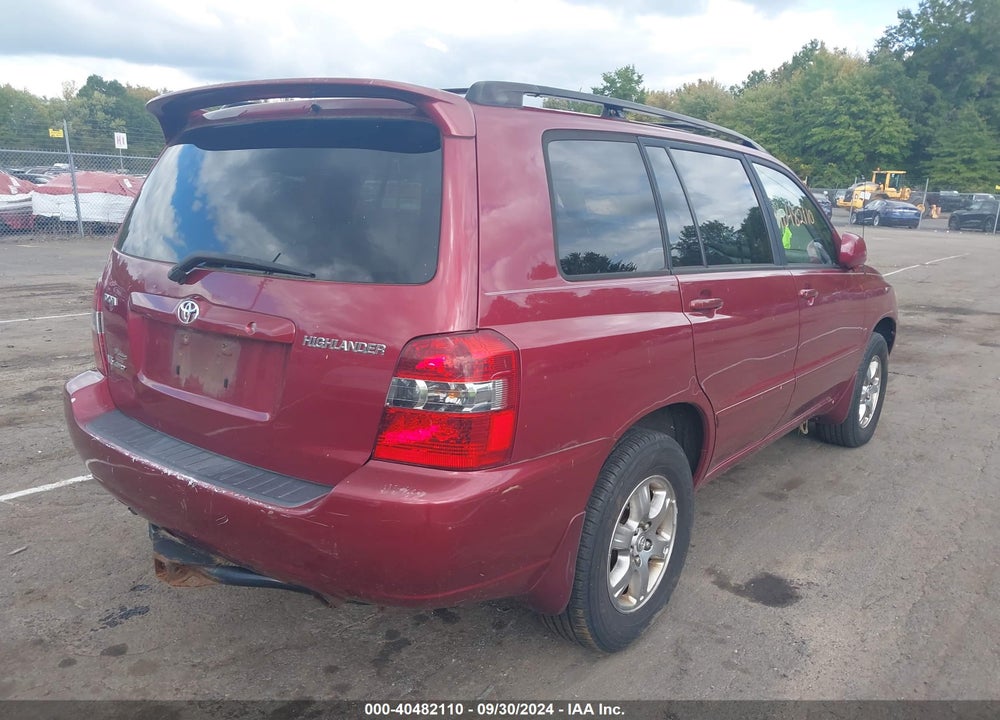 2007 TOYOTA HIGHLANDER V6 VIN: JTEHP21A970228358