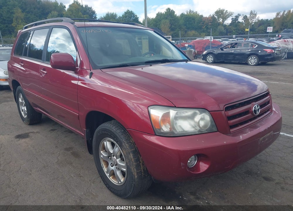 2007 TOYOTA HIGHLANDER V6 VIN: JTEHP21A970228358