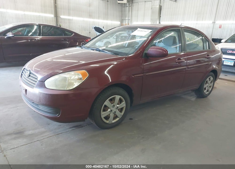 2008 HYUNDAI ACCENT GLS VIN: KMHCN46C38U249934