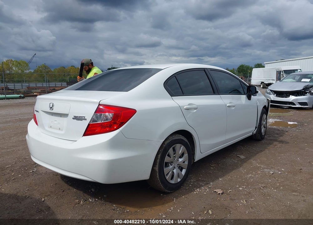 2012 HONDA CIVIC LX VIN: 19XFB2F50CE082231