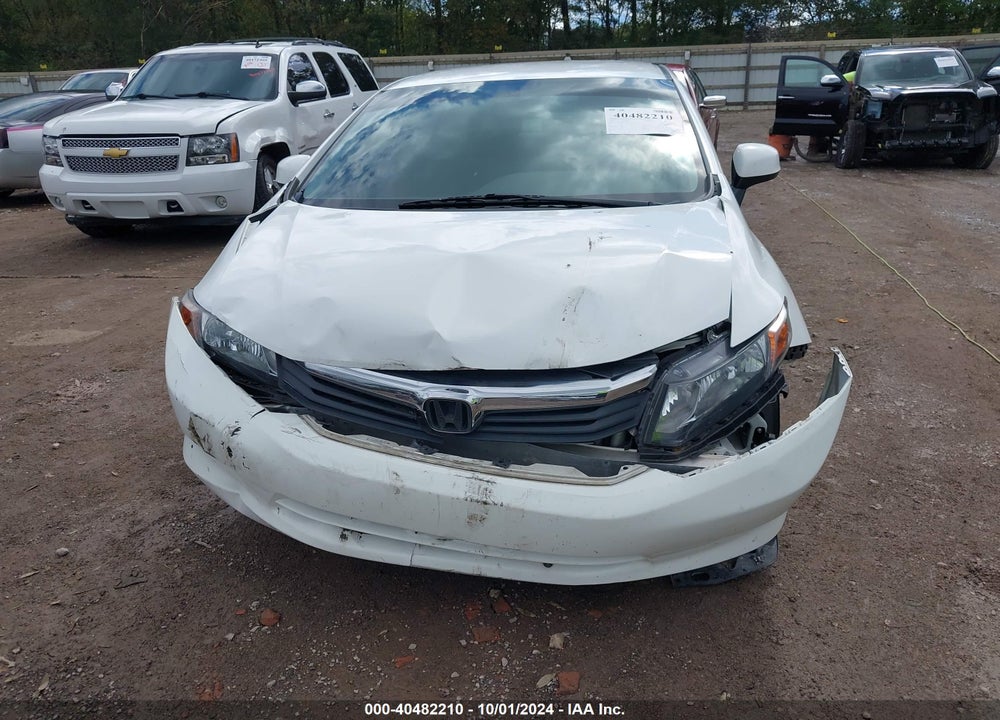 2012 HONDA CIVIC LX VIN: 19XFB2F50CE082231