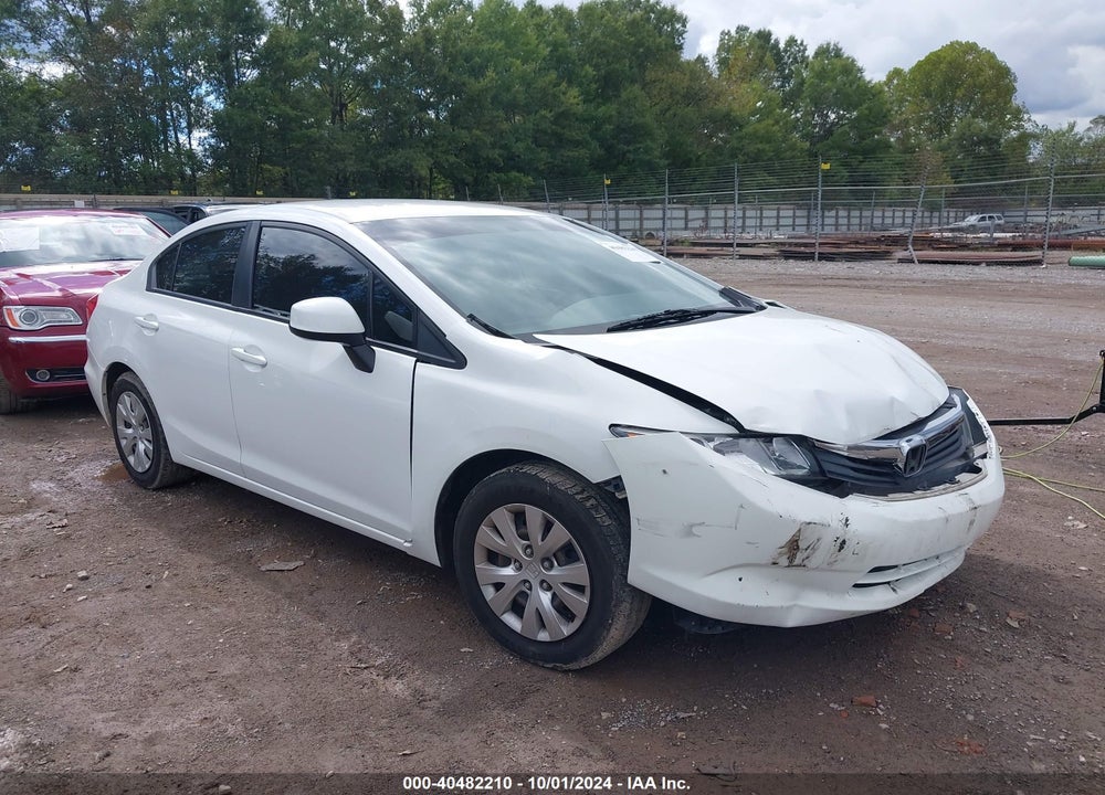 2012 HONDA CIVIC LX VIN: 19XFB2F50CE082231