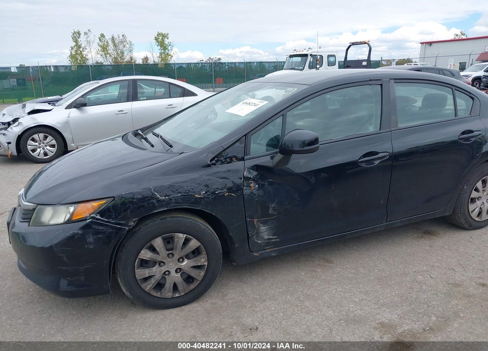 2012 HONDA CIVIC LX VIN: 19XFB2F5XCE024692