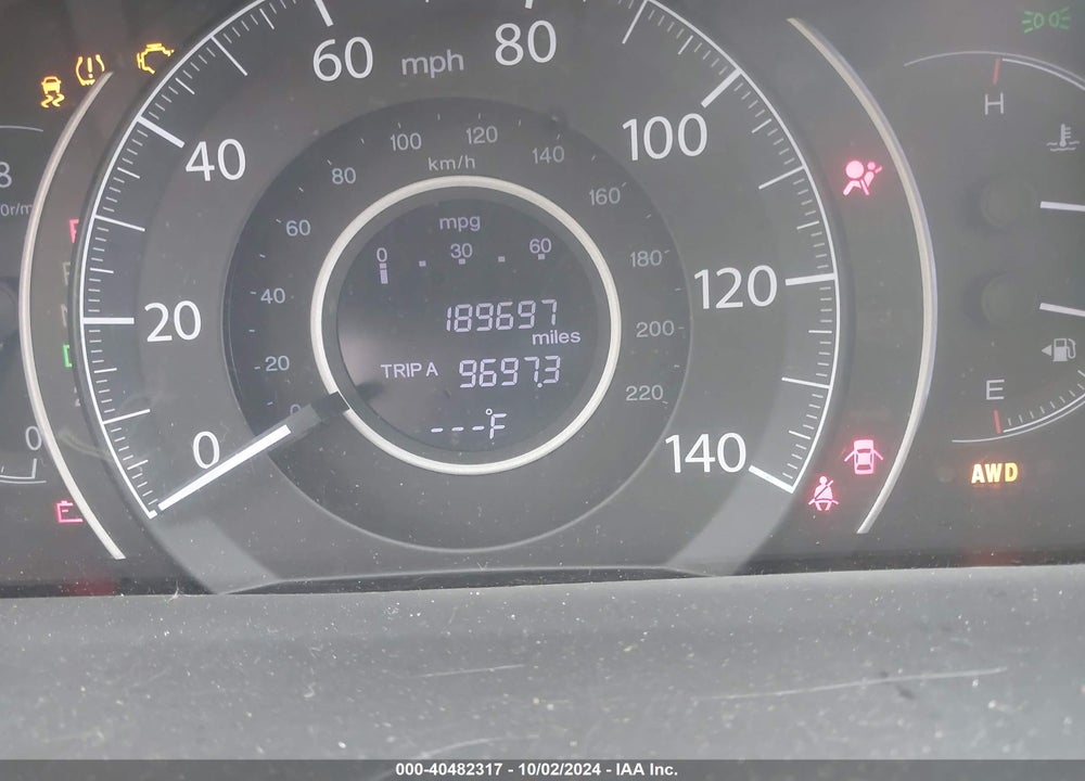 2012 HONDA CR-V EX-L VIN: JHLRM4H78CC013492