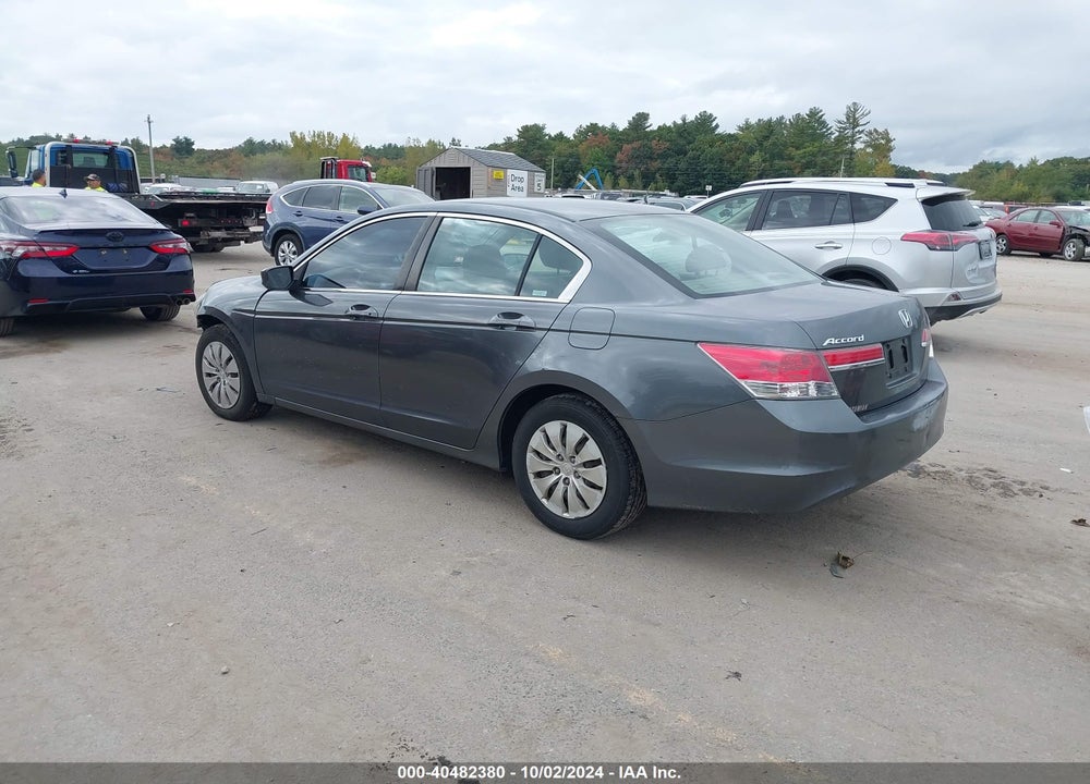 2012 HONDA ACCORD 2.4 LX VIN: 1HGCP2F35CA105011